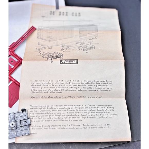 Roundhouse HO 36 Train Box Car Los Angeles Pacific BALLOON Route Original Box - Picture 5 of 16